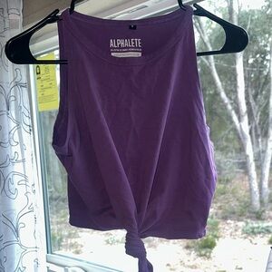 Alphalete Women's Rich Purple Knot Tank Top